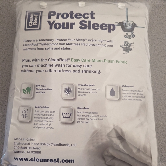 Allergy blocking crib mattress pad - Picture 2 of 2